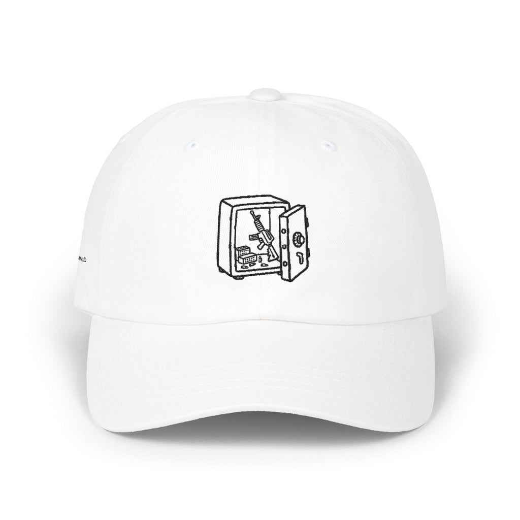 Safe Doodle Dad Hat | White