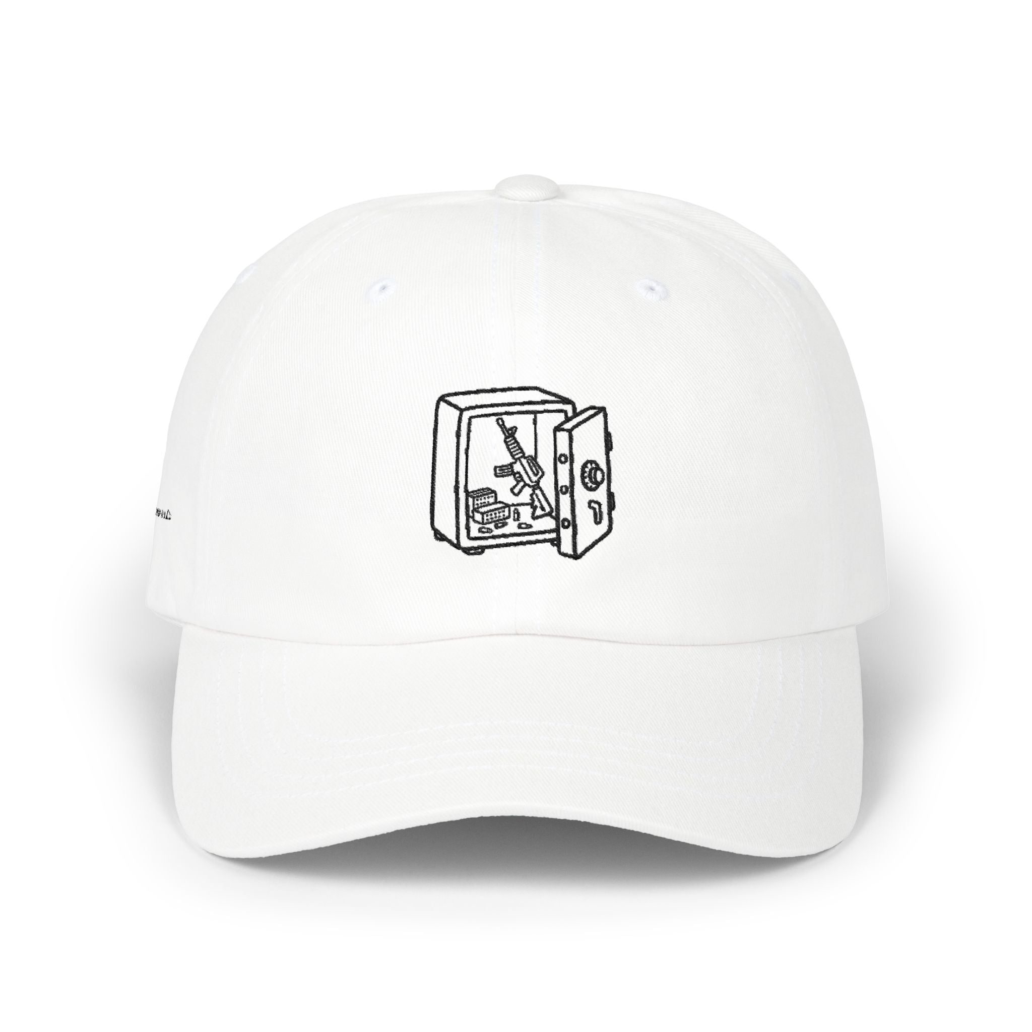 Safe Doodle Dad Hat | White